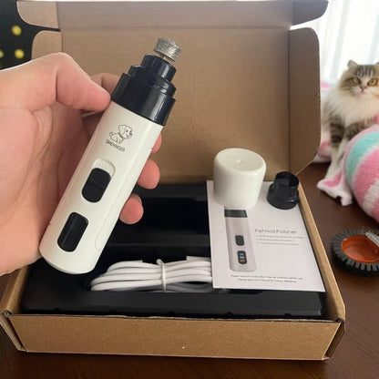 Lima de Uñas Eléctrica para Mascotas – Cortaúñas Silencioso y Recargable por USB para Perros y Gatos